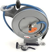 T&S Brass B-7232-01 Open Epoxy Coated Steel 35-Feet Hose Reel with Spray Valve
