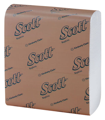 Kimberly-Clark Scott Dinner Napkin by KIMBERLY-CLARK PROFESSIONAL – 17" x 16-3/4", Paper, White, Pack of 5000, Model 98180