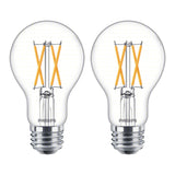LED Clear Dimmable A19 Light Bulb - Pack of 2 - EyeComfort Flicker Free - 8.8W=60W - 800 Lumen - Daylight (5000K) - E26 Base - Indoor - Title by PHILIPS – copper, Model PLC