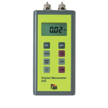 Dual Input Differential Liquid Manometer by TPI – Metal, Multicolor, Model 665L
