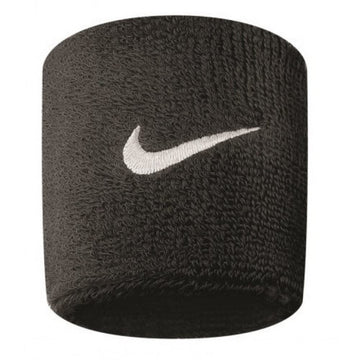Swoosh Wristbands (Black/White by Nike – One Size, Cotton, Black/White, Model NWBSB