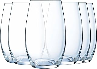 Luminarc Menades Collection - 6 Water Glasses 40 cl - Made in France - Reinforced Packaging