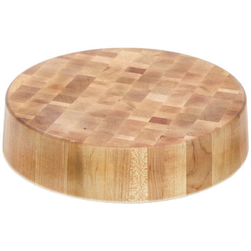 Display Riser Round Melamine and Bamboo - 18" Dia x 4" H by HUBERT – Plastic, Aegean Blue, Model 191538025372