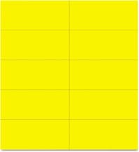 MasterVision 2" Magnetic Dry Erase Strips - 2" Length x 0.88" Width - Yellow - For Board, Steel - 25 / Bag