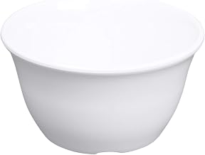 Elite Global Solutions 7 oz White Merced Melamine Bouillon Cup | Dishwasher safe, Shatterproof, Restaurant service, Great for Salads, Sides, Pasta and Shared Dishes