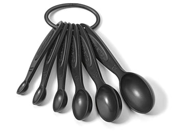 CTG-00-MP Measuring Spoons by Cuisinart – Set of 6, Plastic, Black, Model CTG00MP