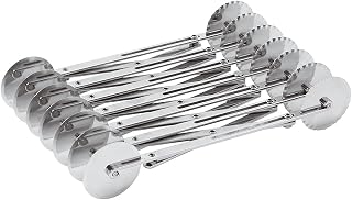PADERNO World Cuisine 11 by 2.125 Inch Stainless Steel Plain Multi-wheel Dough Cutter