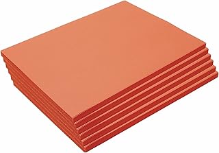 Colorations 9" x 12" Mediumweight Orange Construction Paper, 300 Sheets