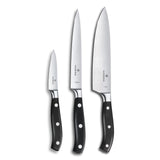 Grand Maitre Chef's Set - Kitchen Knives for Cutting Meat by Victorinox – 7.9", Stainless Steel, Black, Model 7.7243.3