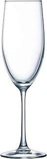 Arc International Luminarc Cachet 8 Ounce Champagne Flute, Set Of 4, glass, Clear