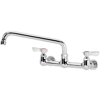 Wall Mount Faucet by Krowne – 10" Spout, Silver, Model 12-810L