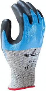SHOWA 376 Nitrile/Nitrile Foam 3/4 Coated General Purpose Work Glove with Poly/Nylon Liner, 13-Gauge, X-Large (12 Pair)