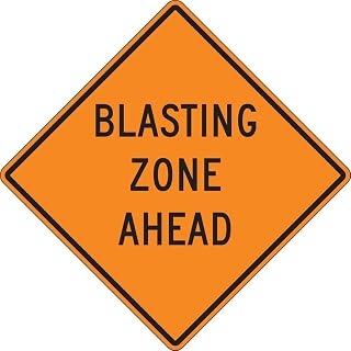 Accuform Rigid Construct ION Sign: Blasting Zone (FRK224HP)