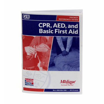 Products First Aid Handbook by Medique – 5"L x 4"W x 0.25"H, Multi, Model 71401