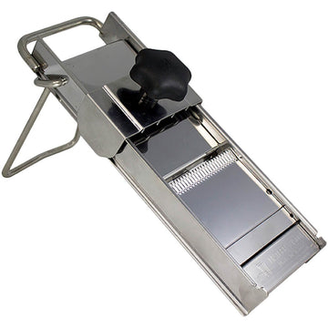 Bourgeat S/S Mandoline Vegetable Slicer by Matfer – 18.8 x 5.9 x 2.7 inches, Stainless Steel, Silver, Model 215000