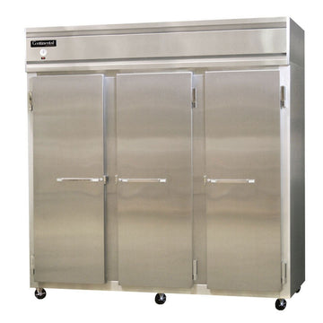 3RS Three Section Reach In Refrigerator by Continental Refrigerator – Stainless-Steel