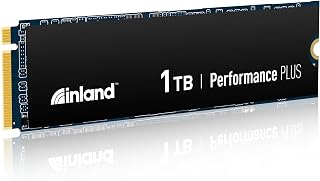 Inland 1TB Gaming NVMe SSD Internal Solid State Drive Optimized for PS5 | Performance Plus, Up to 7000MB/s Read 6300MB/s Write, PCIe Gen4x4, M.2 2280 Form Factor, DRAM Cache, TLC 3D NAND Flash