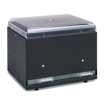 Traex Black Double Sided Bulk Straw Dispenser by Vollrath – Plastic, Model 3802-06