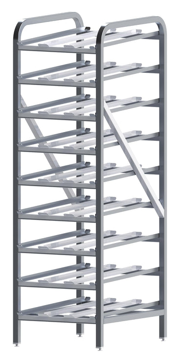 9 Tier Heavy Duty Aluminum Can Storage Rack 9-Tier by Winco – Standard, Plastic, Model ALCR-9