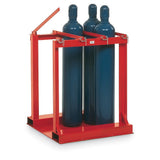 Cylinder Pallet Rack - 8-Cylinder Capacity by MECO – Steel, Red, Model CP8