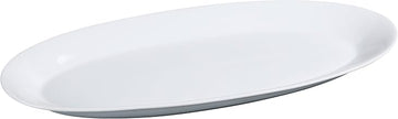 Yanco AC-96 ABCO Fishia Platter, 16" Length, 7.75" Width, 1.25" Height, Porcelain, Super White, Pack of 12