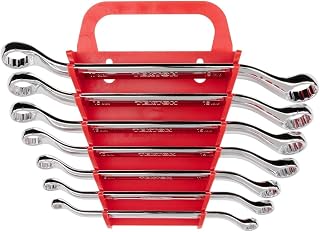 TEKTON 45-Degree Offset Box End Wrench Set, 7-Piece | WBE24407