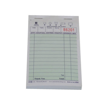 Guestcheck Paper - 1Part by NCCO – Paper, Green