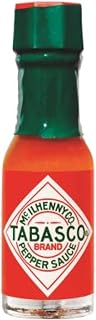 TABASCO Brand Original Red Sauce Miniature Bottles - Case of 500 Bottles - 1/8 Ounce Bottle - Mini Hot Sauce Bottles