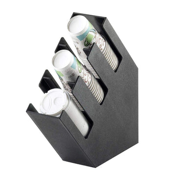 Classic Cup/Lid Organizers by CAL-MIL – Plastic, Black, Model 2048-3