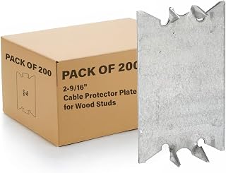 RACO 2-9/16 in. Cable Protector Plate for Wood Studs, Pack of 200