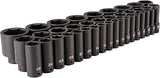 TEKTON 1/2 Inch Drive Impact Socket Set, 39-Piece | SID92011