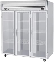 Beverage-Air HF3-5G 3 Section Glass Door Reach-In Freezer 74 cu. Ft.