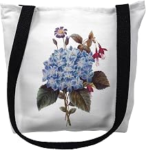 Betsydrake TY127G 18 x 18 in. Blue Hydrangea Tote Bag - Large