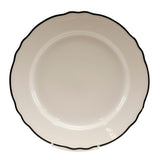 546847 Styleline Black Carolyn 9.75 Plate - 24 / CS by Homer Laughlin – 9.75 inches, China, White, Model HL546847