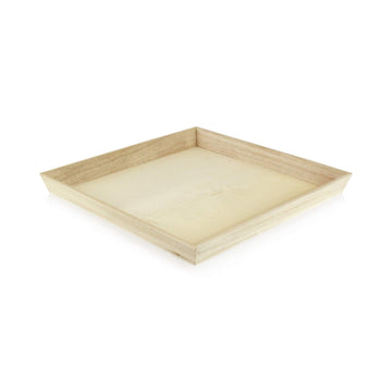 PacknWood Noah31 Rectangular Wooden Tray (Case of 10) - Large Charcuterie Board Set - Decorative Wooden Serving Trays for Par