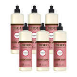 Mrs Meyers Dish soap by Mrs. MEYER'S – 16 Fl Oz (Pack of 6), Clear, Pack of 6, Model 17451