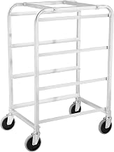 Global Industrial 26"L x 19"W x 41"H, 3 Tote Capacity, Unassembled,NSF Aluminum Lug Cart