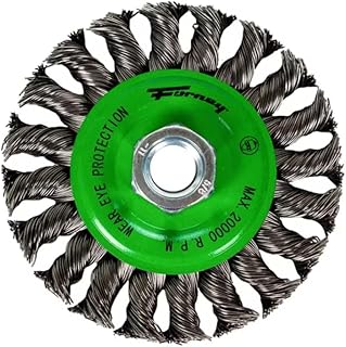 Forney 72759 4-Inch x .020 x 5/8-11 Knot Wire Wheel