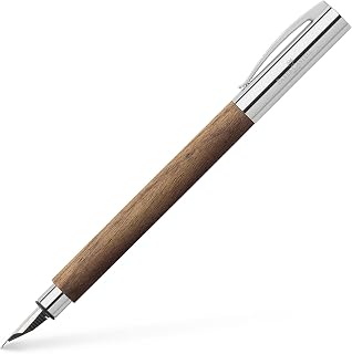Faber-Castell Ambition Fountain Pen, Walnut Wood - Medium