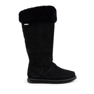 Australia - Womens Boot by EMU – 7, Suede, Sheepskin, Black, Model Georgi