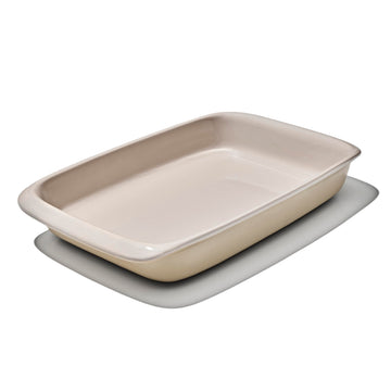 OXO Good Grips Stoneware Baking Dish, 3 Quart Rectangular, Biscuit