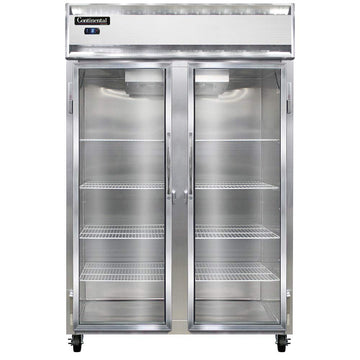 Two Section Reach In Glass Door Freezer by Continental Refrigerator – Model 2F-GD