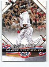 2022 Topps Update Series 3 Baseball Paragons of the Postseason #PP-2 David Ortiz Boston Red Sox Official MLB Trading Card (Stock Photo, Near Mint to Mint Condition)