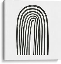 Canvas Lab | Arcobaleno Nero IV by Emma Scarvey | 35 x 35 in | Canvas Print Wall Art