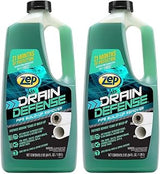Zep Drain Defense Pipe Build-Up Remover - 64 Ounces - ZLDC648 - Professional Strength Liquid Pipe Build Up Remover,GREEN (Pack of 2)