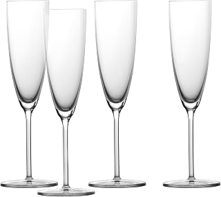 Schott Zwiesel Era Crystal Glass, 7 Oz. Champagne (Set of 4), Clear