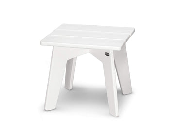 ® Riviera Side Table by Polywood – High Density Polyethylene, White, Model CTMX17WH