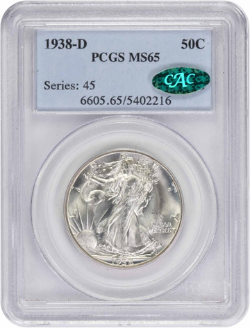 1938 D Walking Liberty Half by Generic – Silver