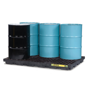 ACCUM CTR by Justrite – Recycled Polyethylene, Black, Model 28659