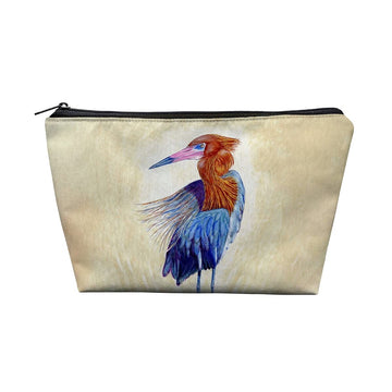8.5 x 6 in. Reddish Egret Portrait Pouch Multicoloured by Betsy Drake – Size 85, Multicoloured, Model PC1133